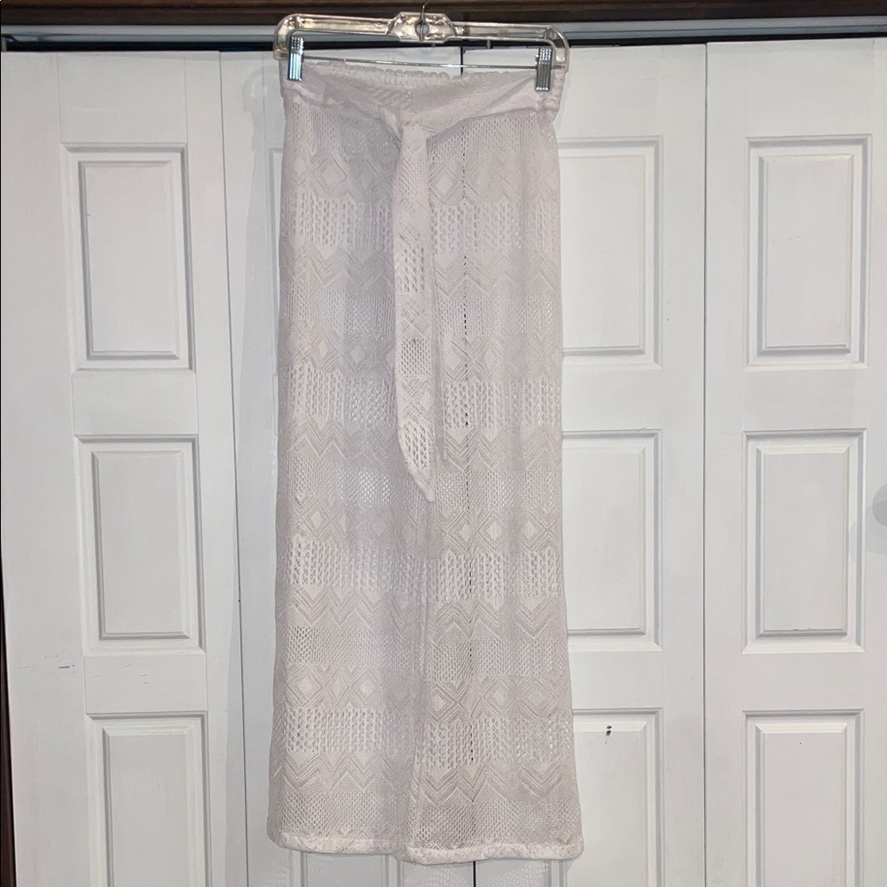 Elegant Cream Lace Pants